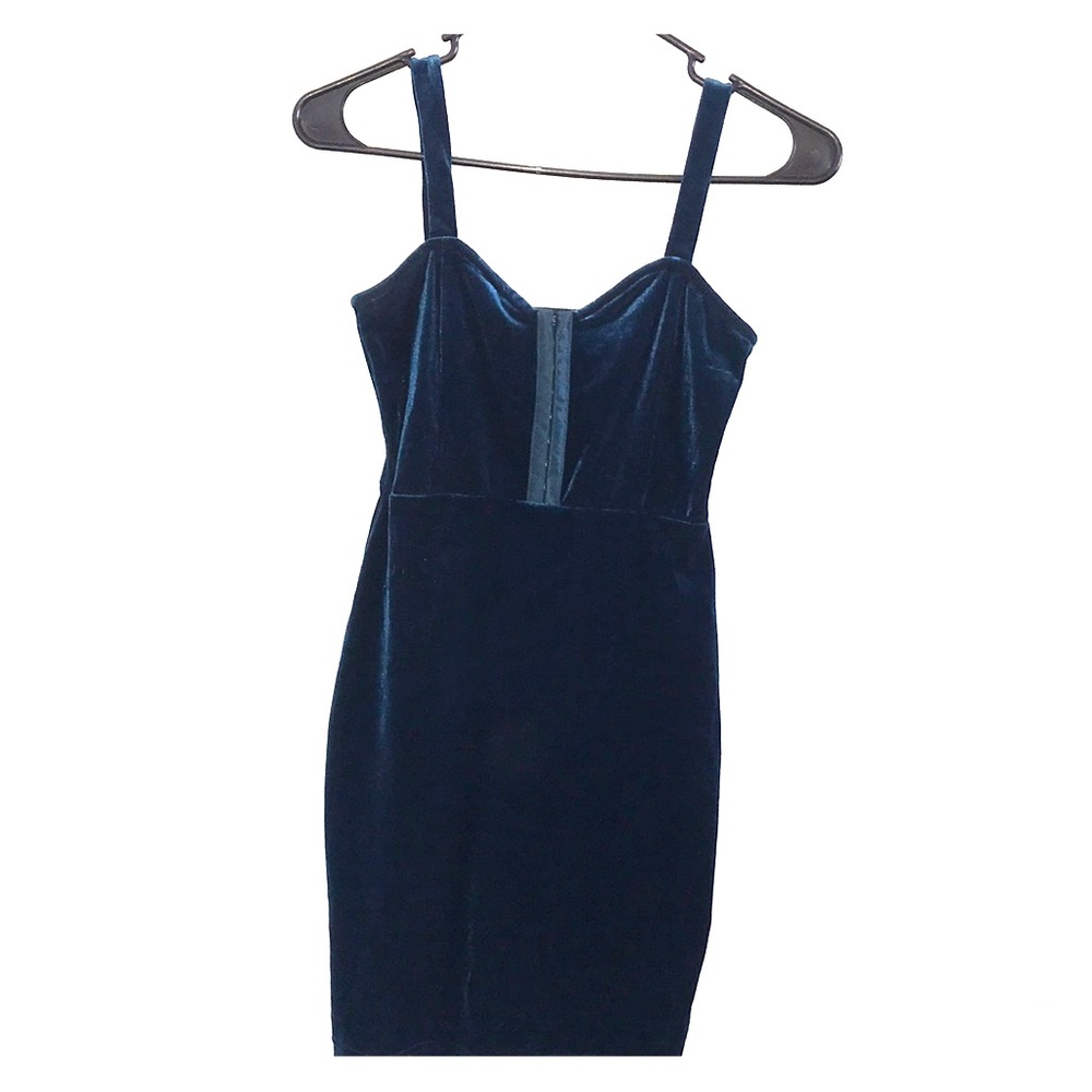 Divided velvet dress